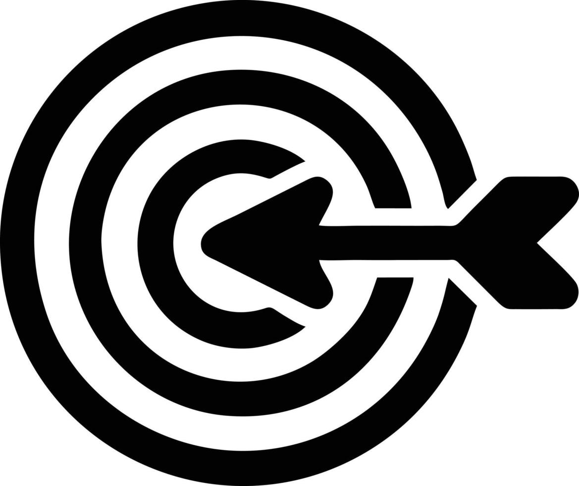 Target focus icon symbol vector image, illustration of the success goal icon concept. EPS 10