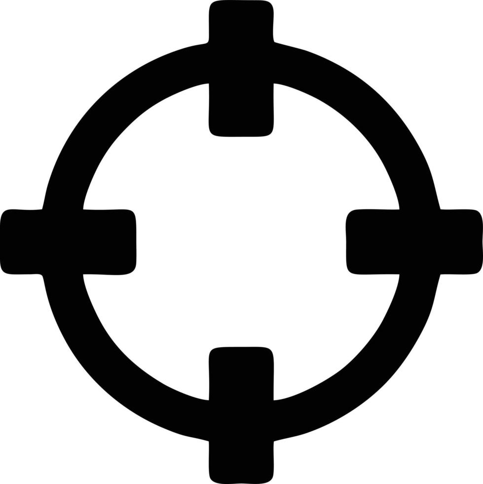 Target focus icon symbol vector image, illustration of the success goal icon concept. EPS 10