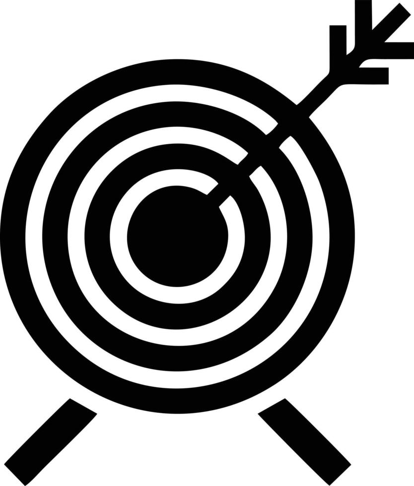 Target focus icon symbol vector image, illustration of the success goal icon concept. EPS 10