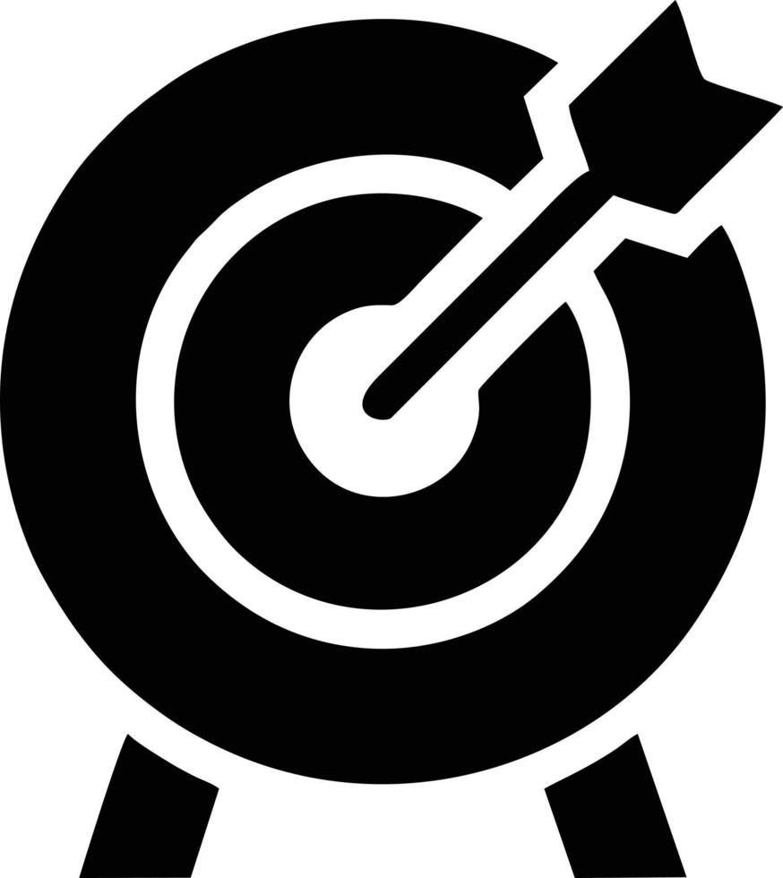 Target focus icon symbol vector image, illustration of the success goal icon concept. EPS 10