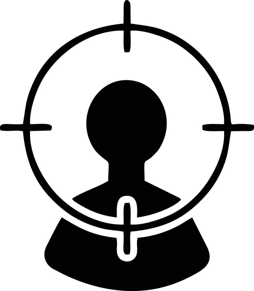 Target focus icon symbol vector image, illustration of the success goal icon concept. EPS 10