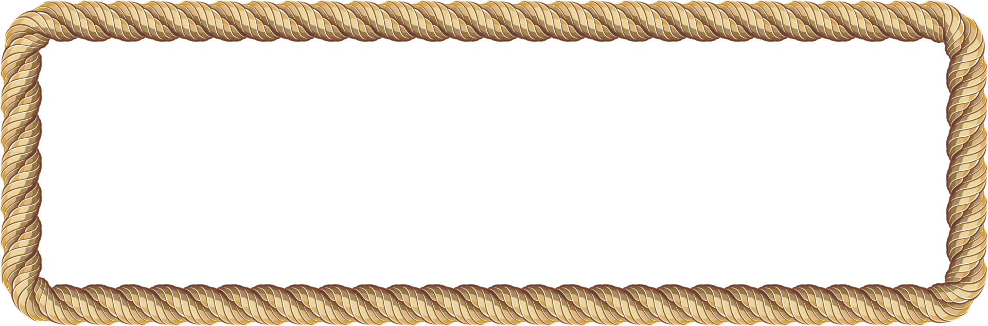 Brown rope frame banner 19046244 PNG