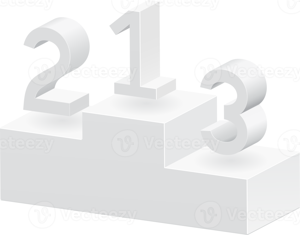 podium drie rang plaatsen png