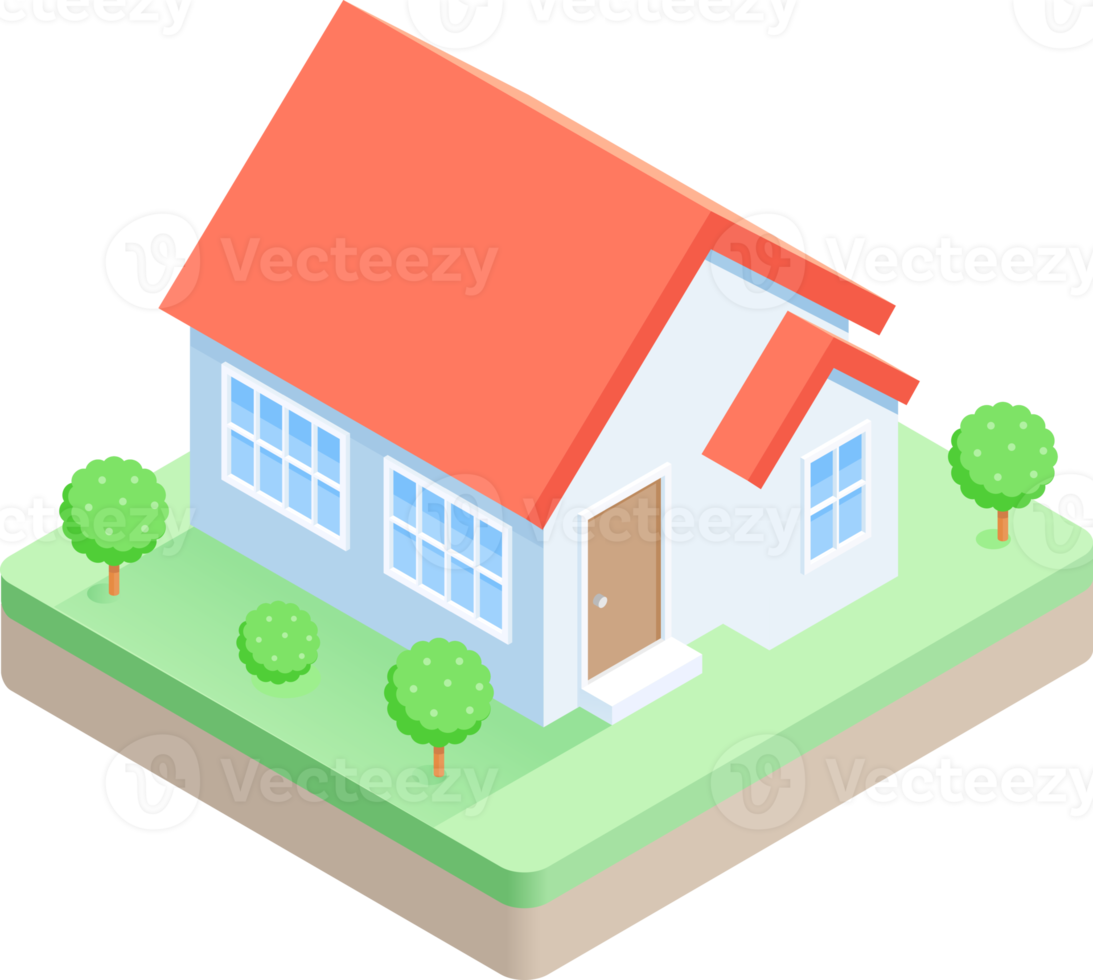 House isometric symbol png