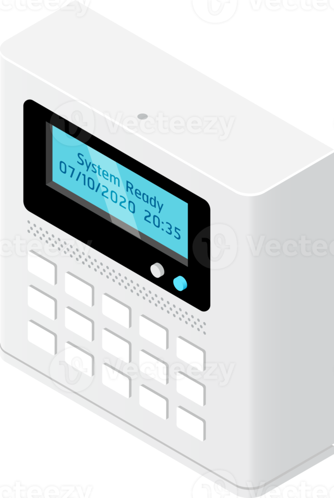 Wireless control unit isometric illustrations png