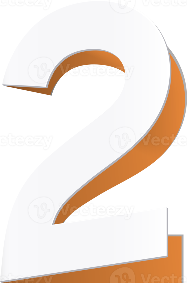 number paper cut png