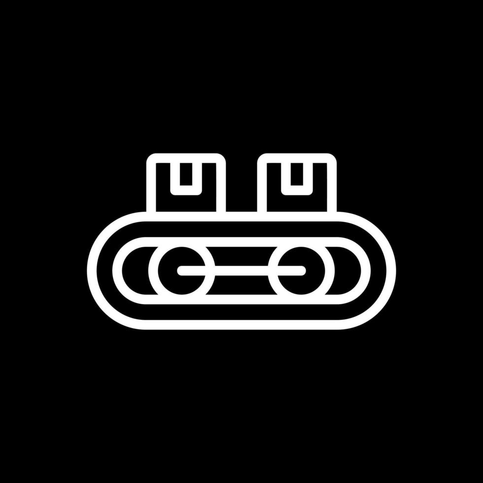 Conveyor Belt Vector Icon Design