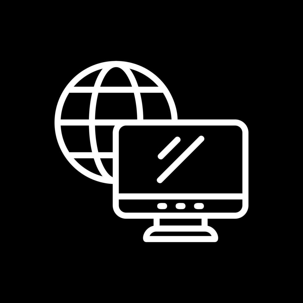 Remote Working Vector Icon Design