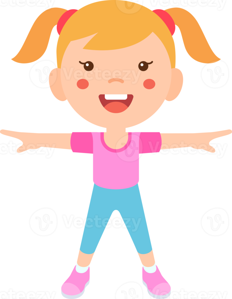 Children fitness exercise png