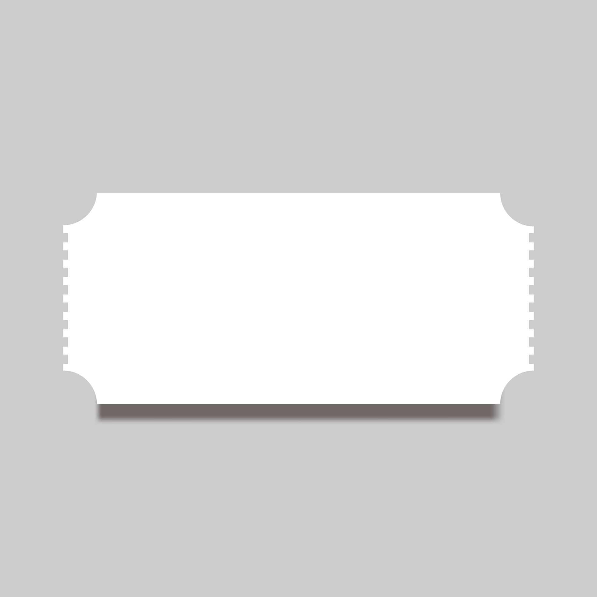 ticket blank template vector illustration on gray background 19046551