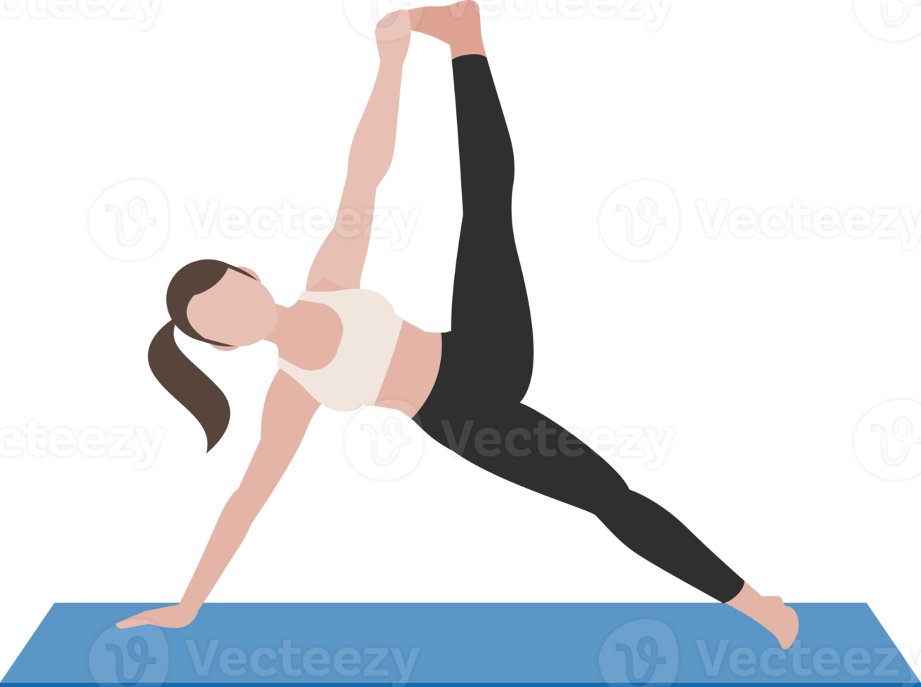 Yoga postures exercises png
