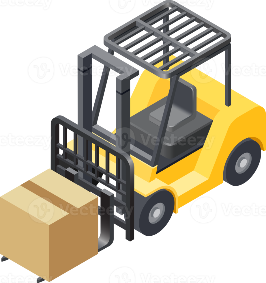 Forklift cargo car png