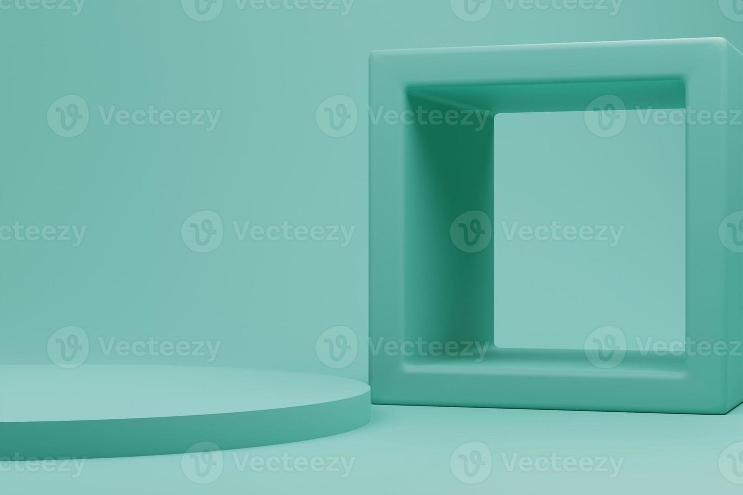 3D Rendering, Realistic Display Podium Minimal For Product photo