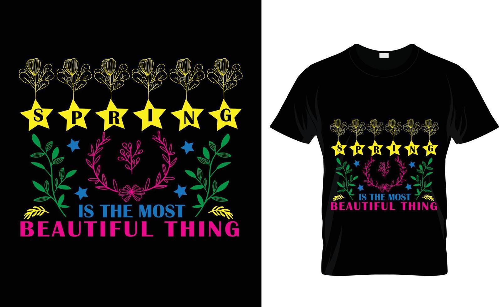 SPRING IS THE...CUSTOM T SHIRT vector