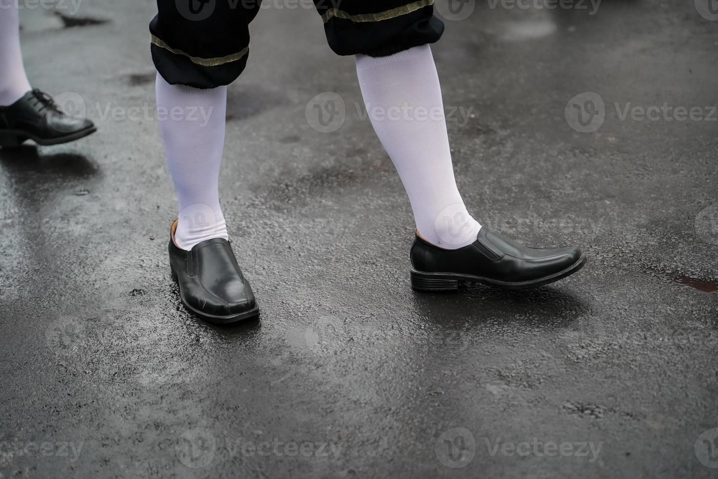 Close up of the shoes used by Bregodo, soldiers from the Javanese or Yogyakarta palace. photo