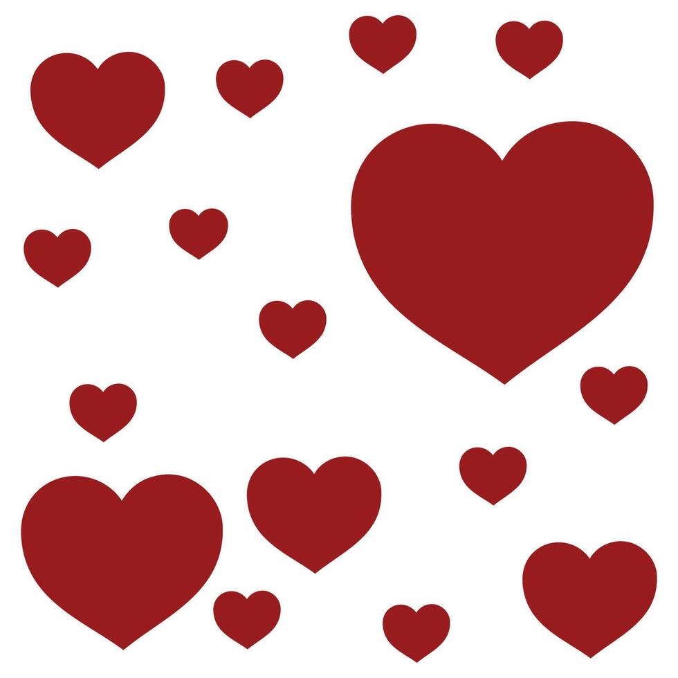 Happy valentines day Vector Hearts pattern 19047809 Vector Art at Vecteezy
