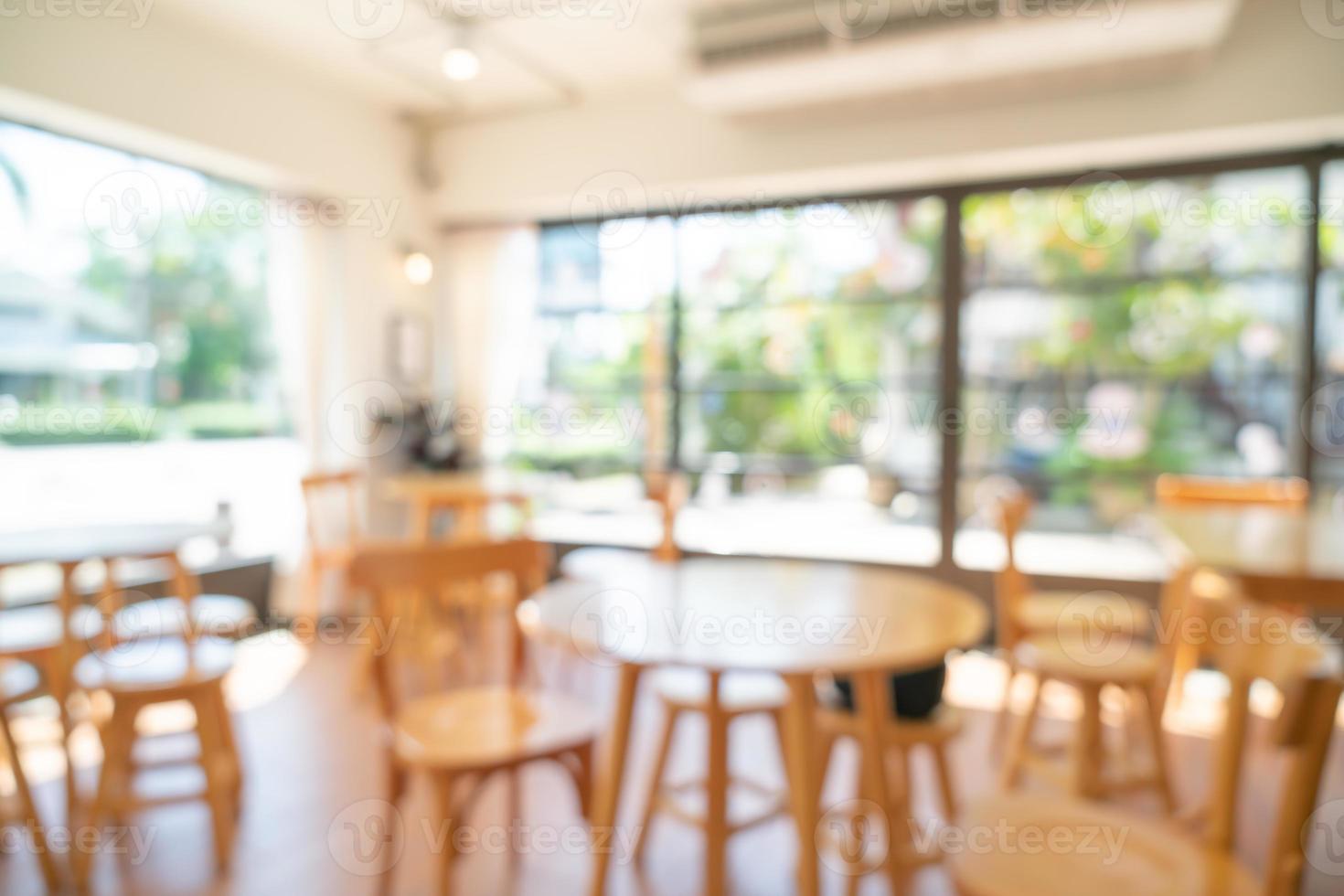 abstract blur coffee shop for background photo