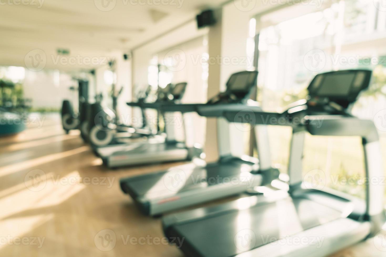 abstract blur fitness gym for background photo