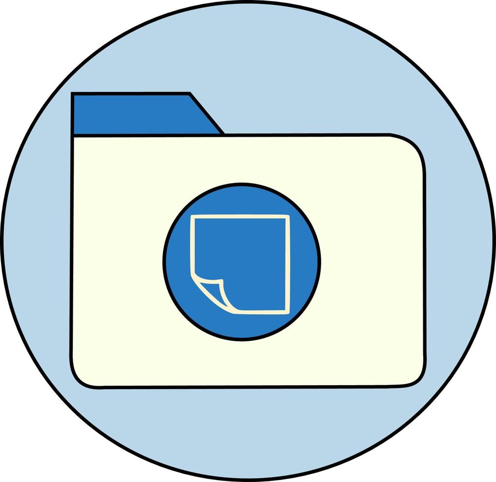 Sticky, paper sticker with a curved angle.Vector image. vector
