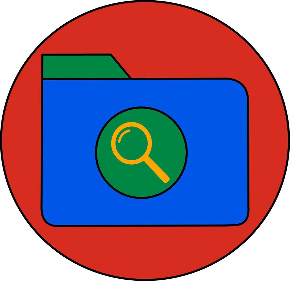 Magnifying glass symbol vector illustration