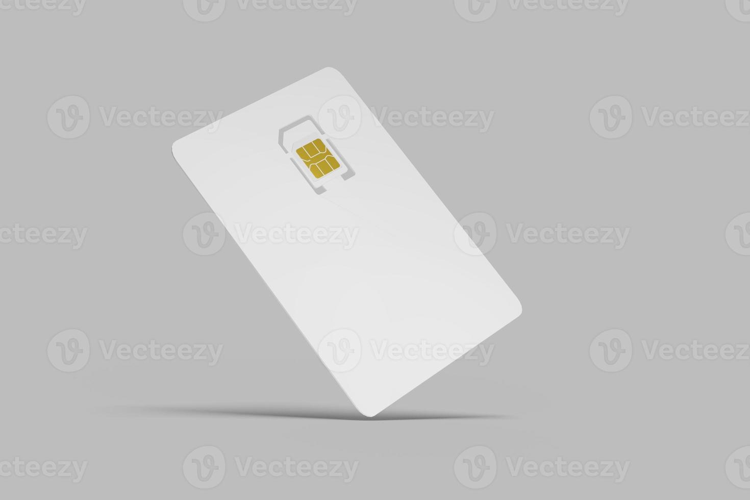 Blank Sim Card Mockup photo
