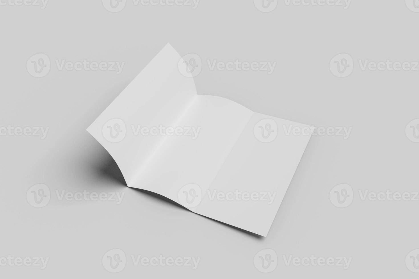 Blank Trifold Brochure Mockup photo