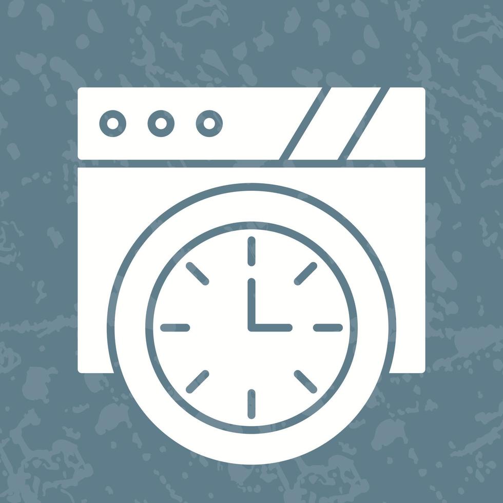 icono de vector de reloj de pared