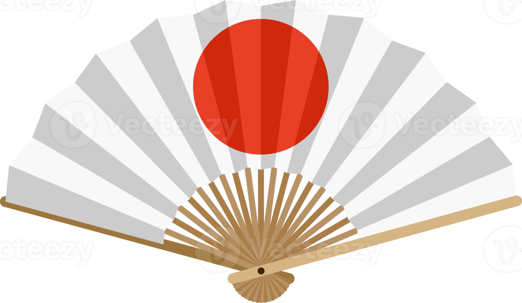 Japanisches Papierfan-Symbol png