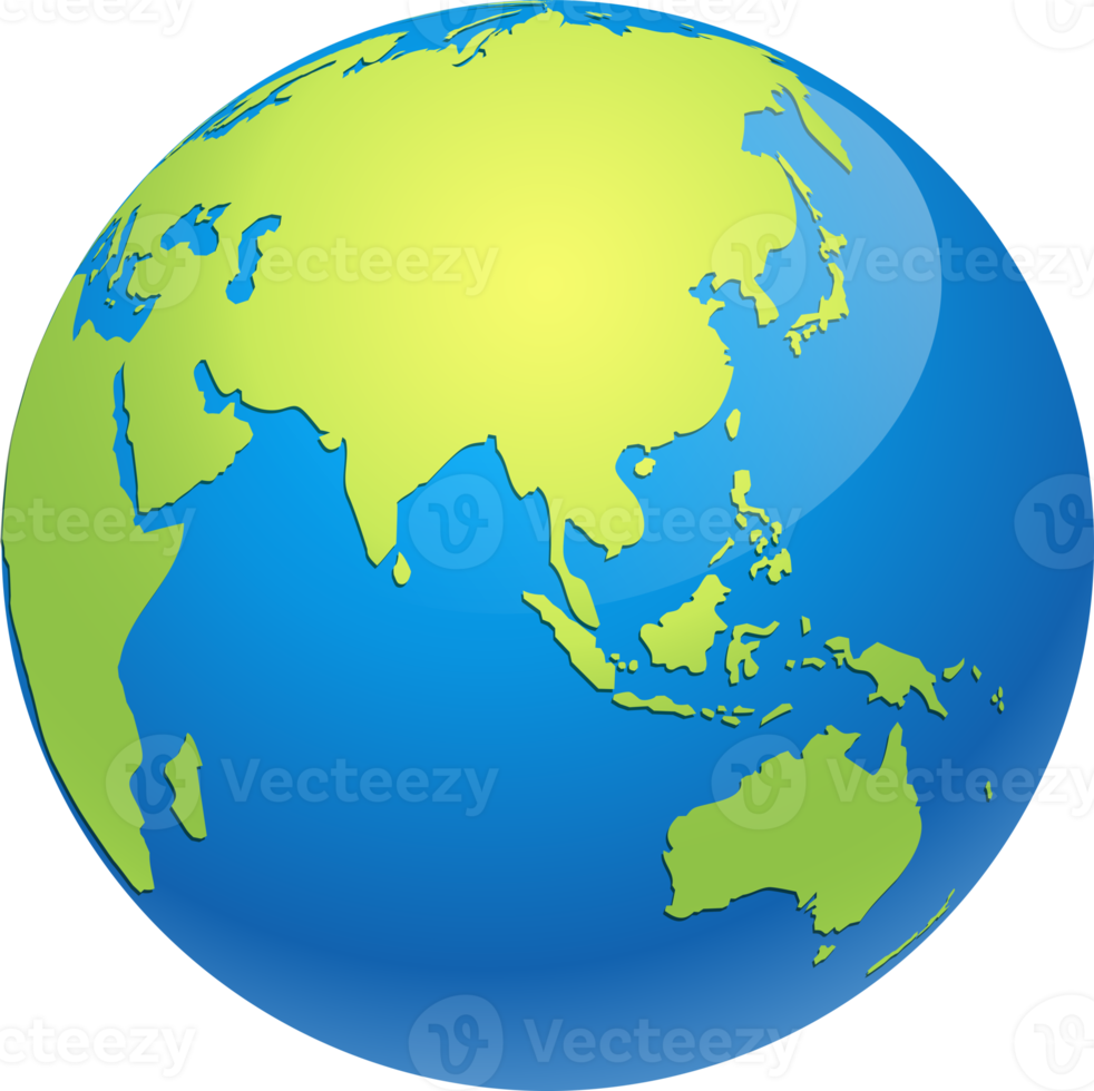 World globe earth map png