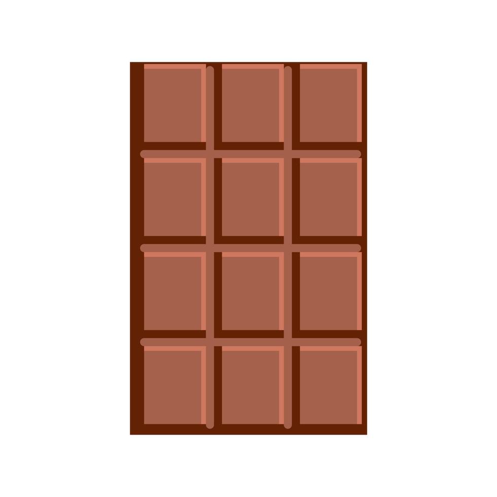 Simple milk chocolate bar Large size of emoji food vector
