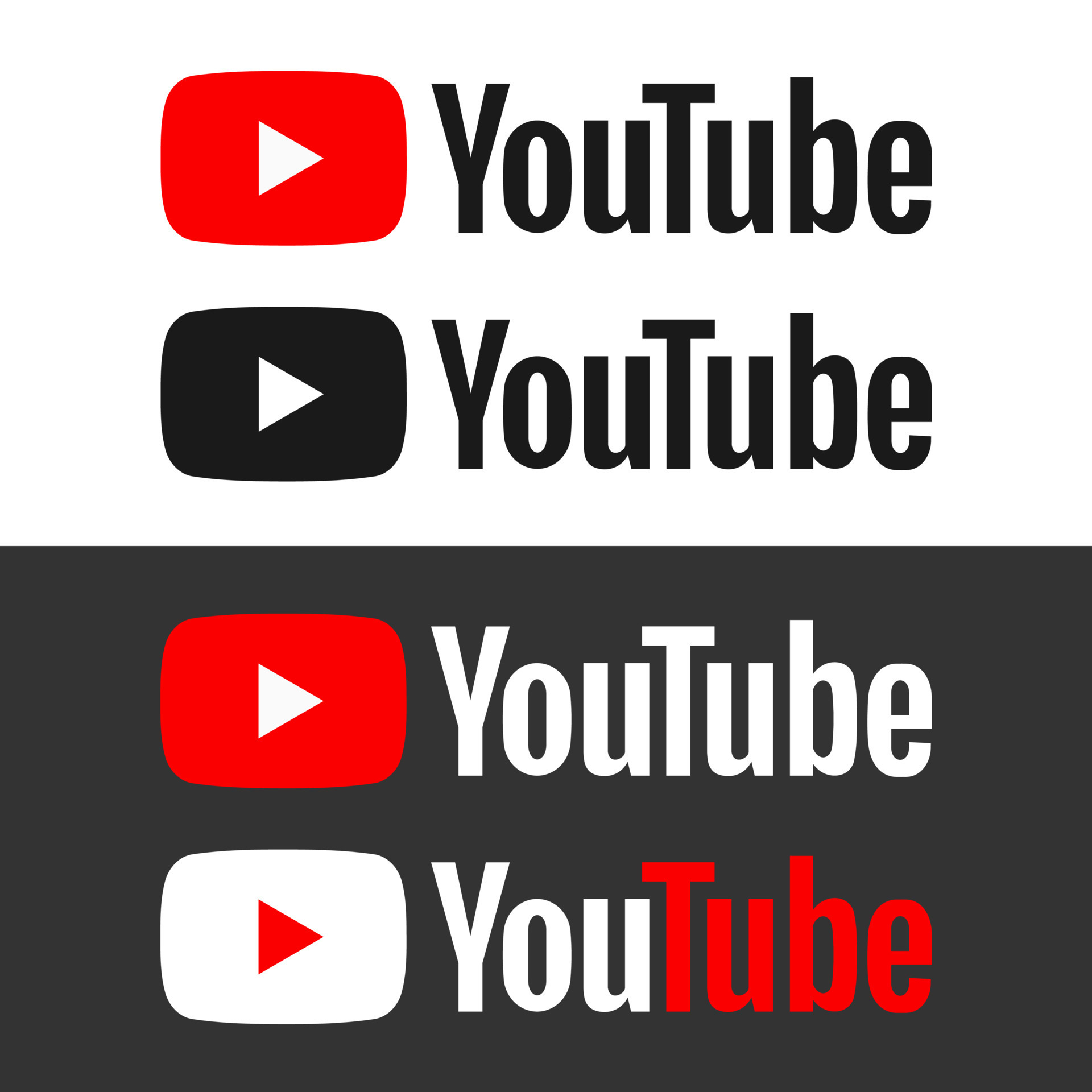 Youtube Logo Gray