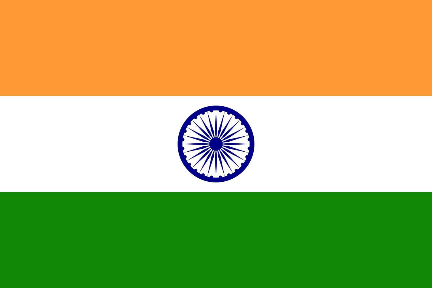 ilustración simple de la bandera de la india para el día de la independencia o las elecciones vector
