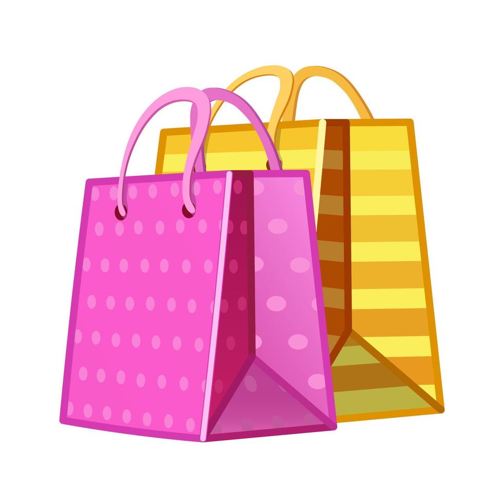 Shopping bag Large size icon of emoji bag vector
