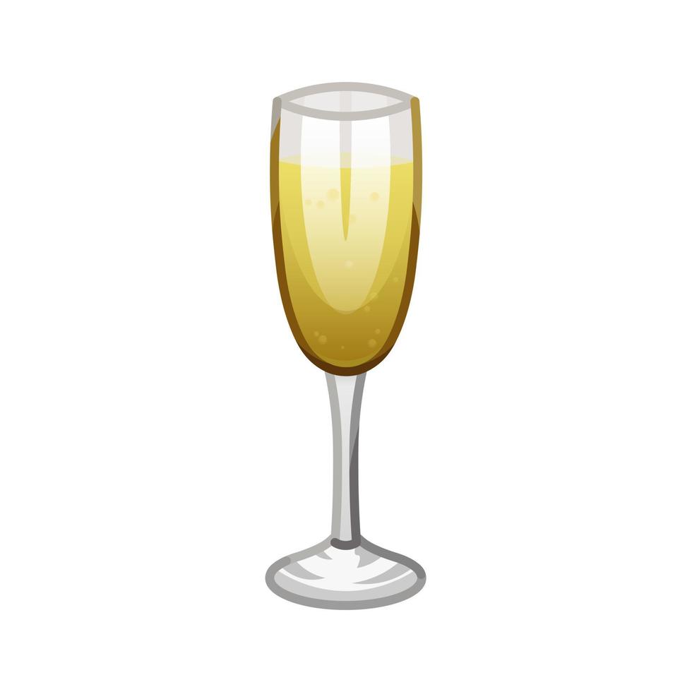 tintineo de copas de champán icono de gran tamaño de cóctel emoji vector