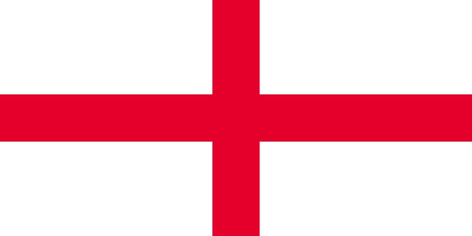 England flag simple illustration for independence day or election vector