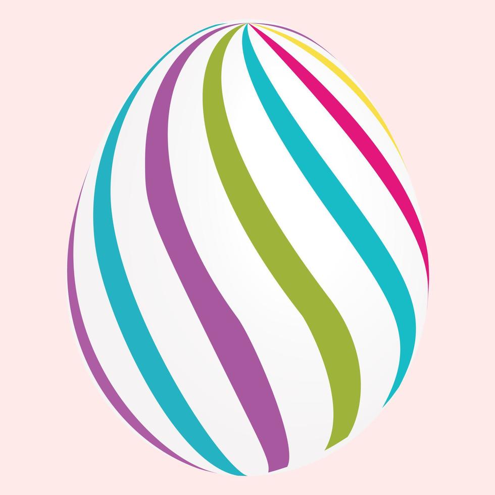 multicolored Easter eggs, Happy Easter with eggs flower for spring Easter day vector