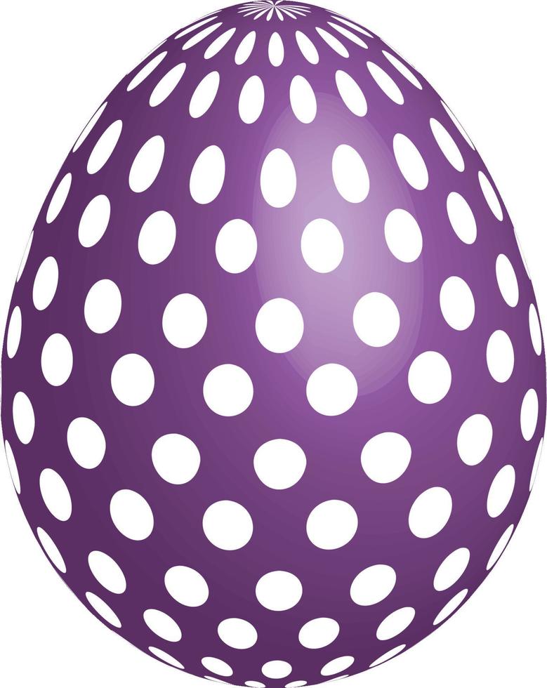 Iconos de huevos de pascua de colores con ilustración de vector de decoración