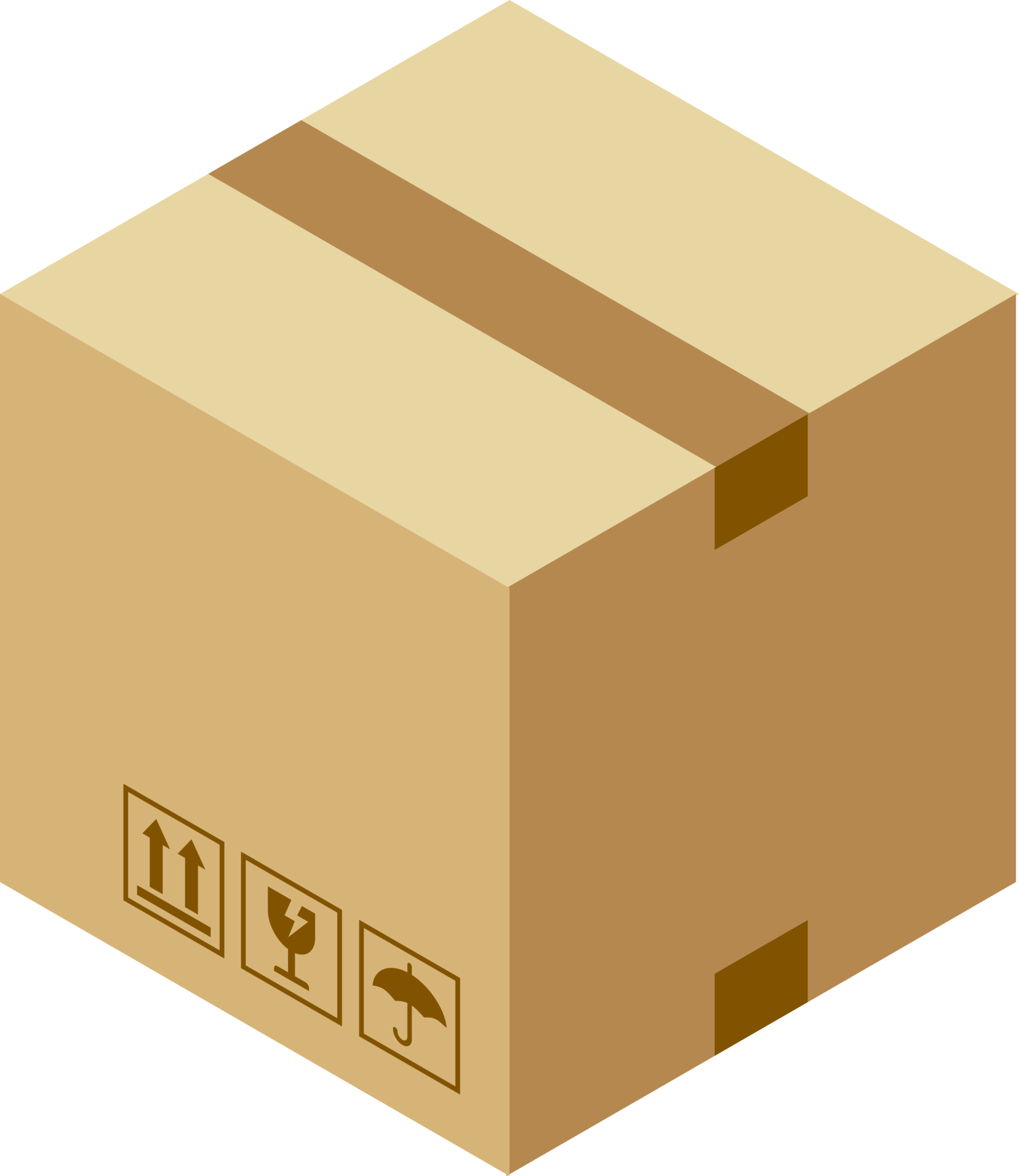 package box brown color 19050279 PNG