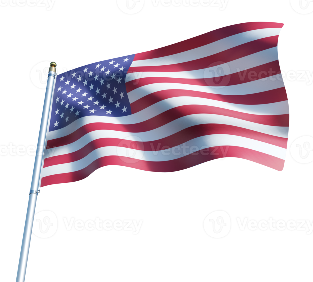 usa flag 3d png