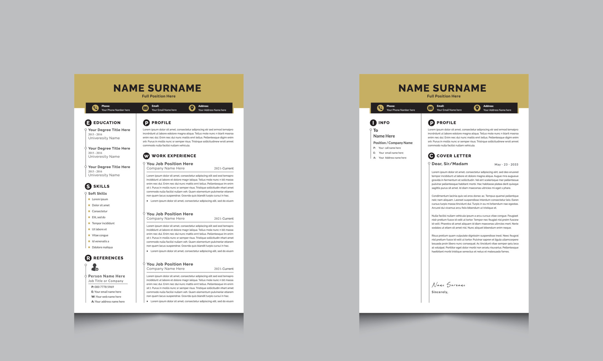 Hellow Header with Resume CV Template Layout 19050589 Vector Art at Hellow Header with Resume CV Template Layout 19050589 Vector Art at