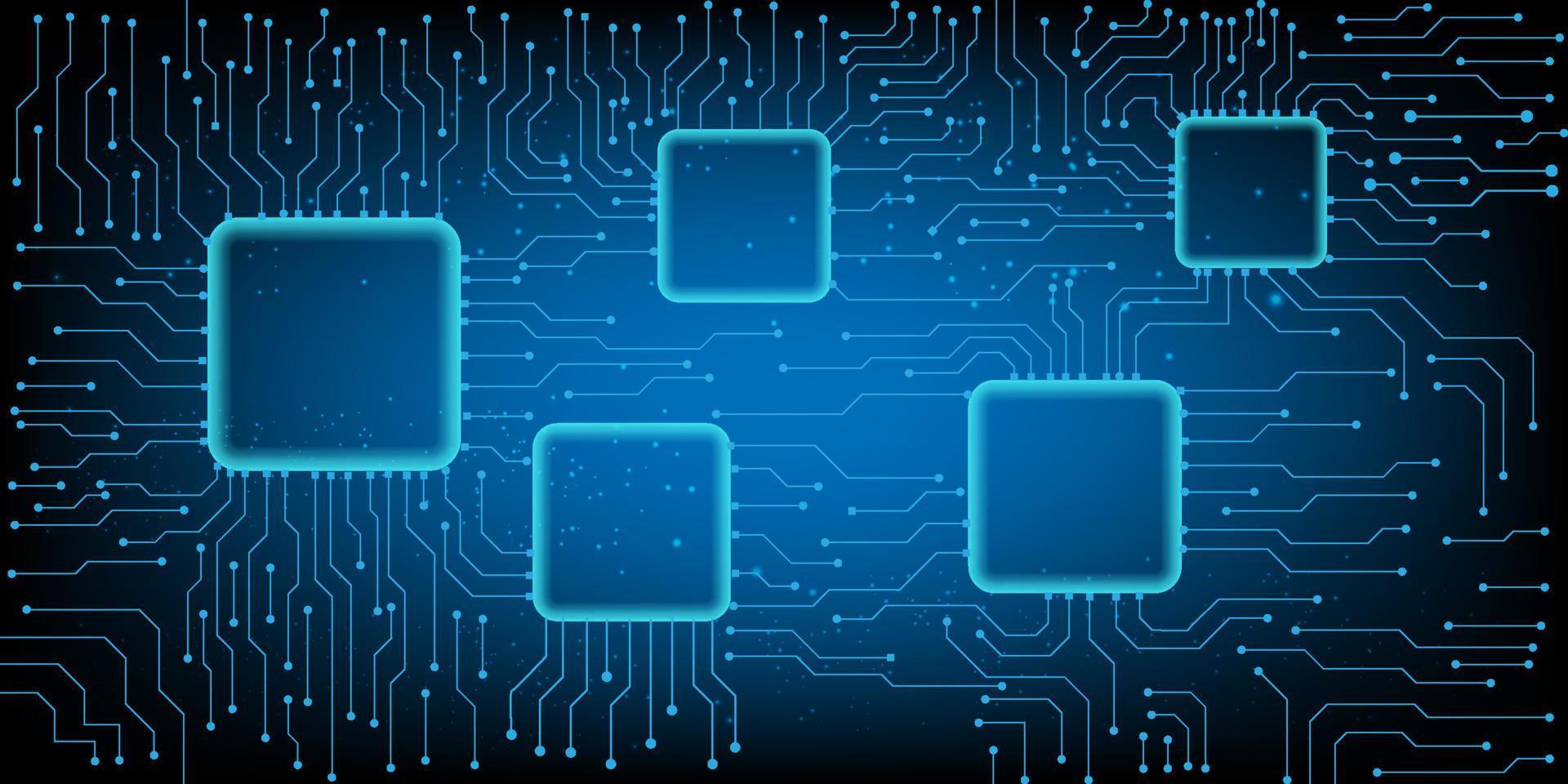 Computer chip Electronic circuit board vector for technology and finance concept and education for future