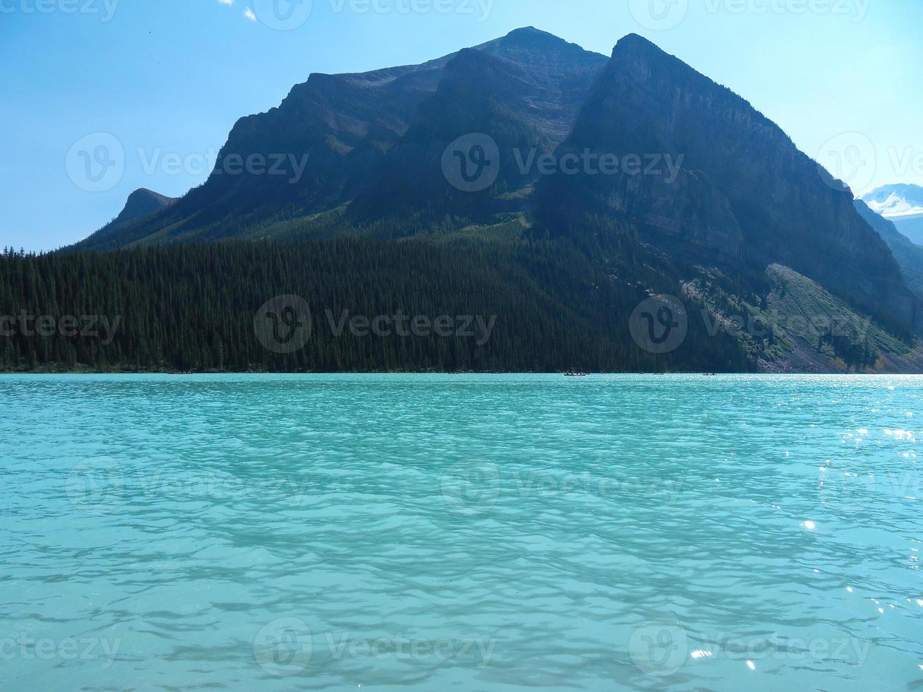 Turquoise water at Louise lake in Canada 1 photo