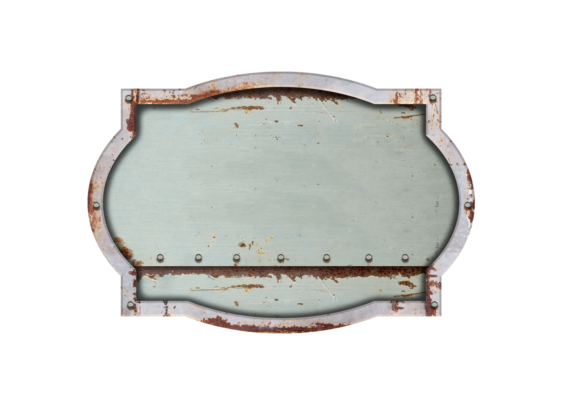 Old metal steel sign 19050925 PNG