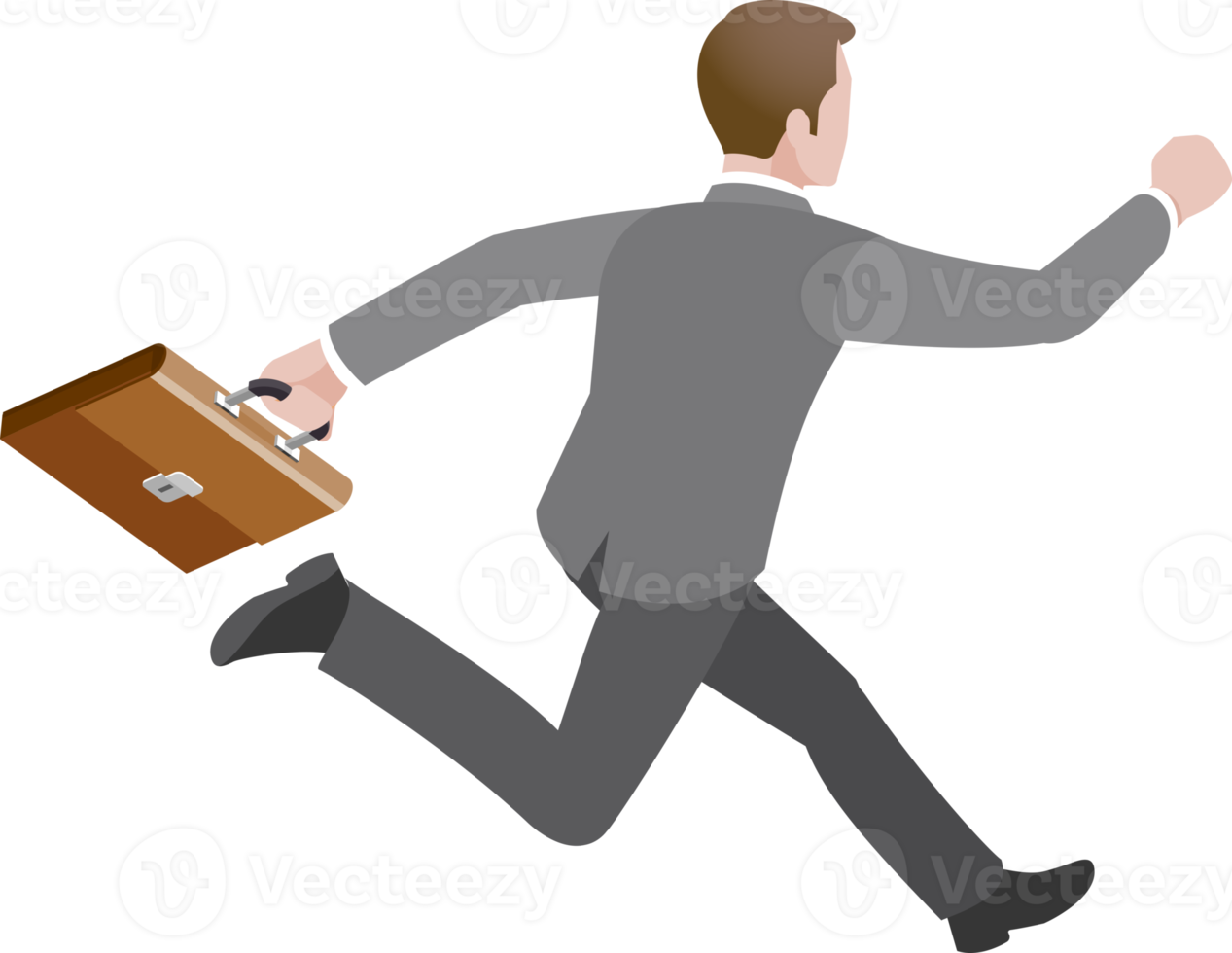 businessman run symbol png