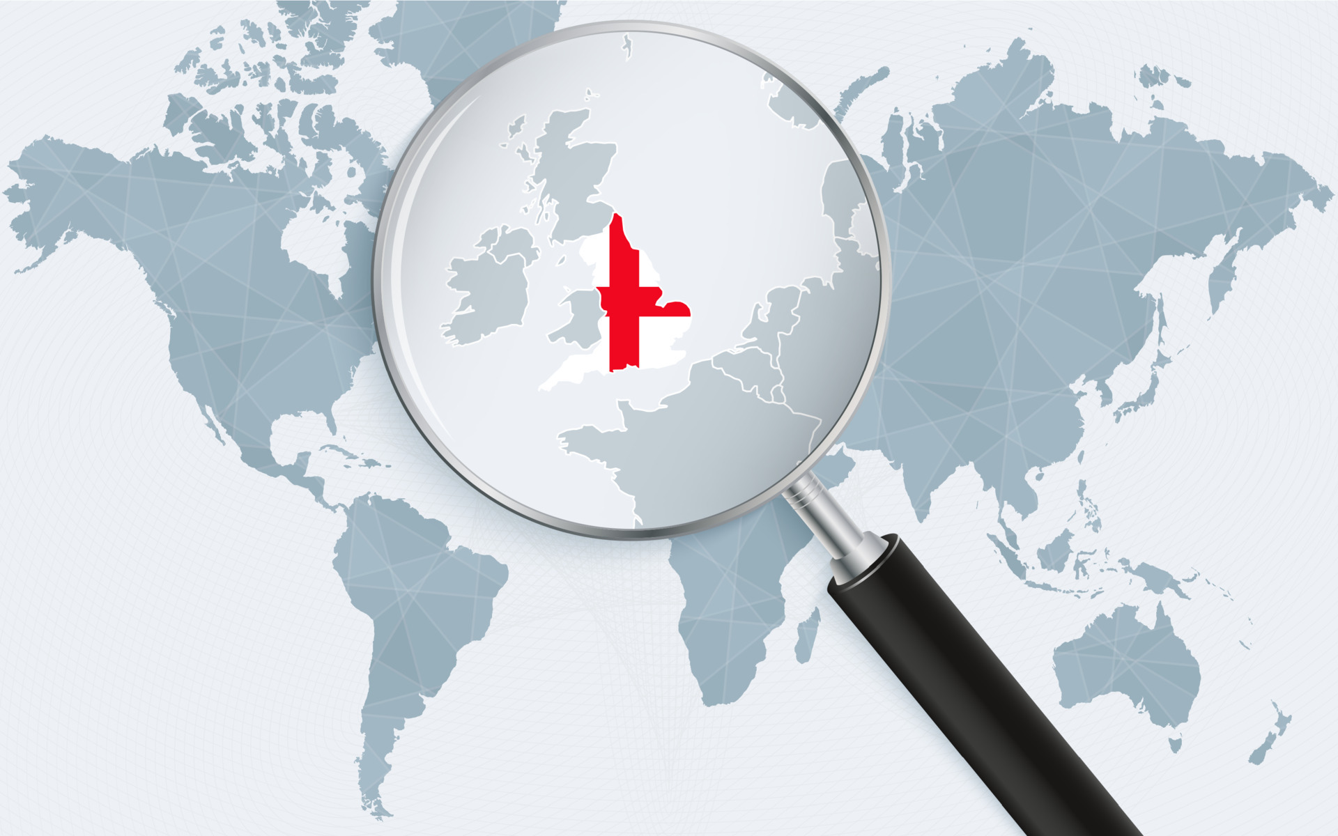 World Map With A Magnifying Glass Pointing At England Map Of England world-map-with-a-magnifying-glass-pointing-at-england-map-of-england