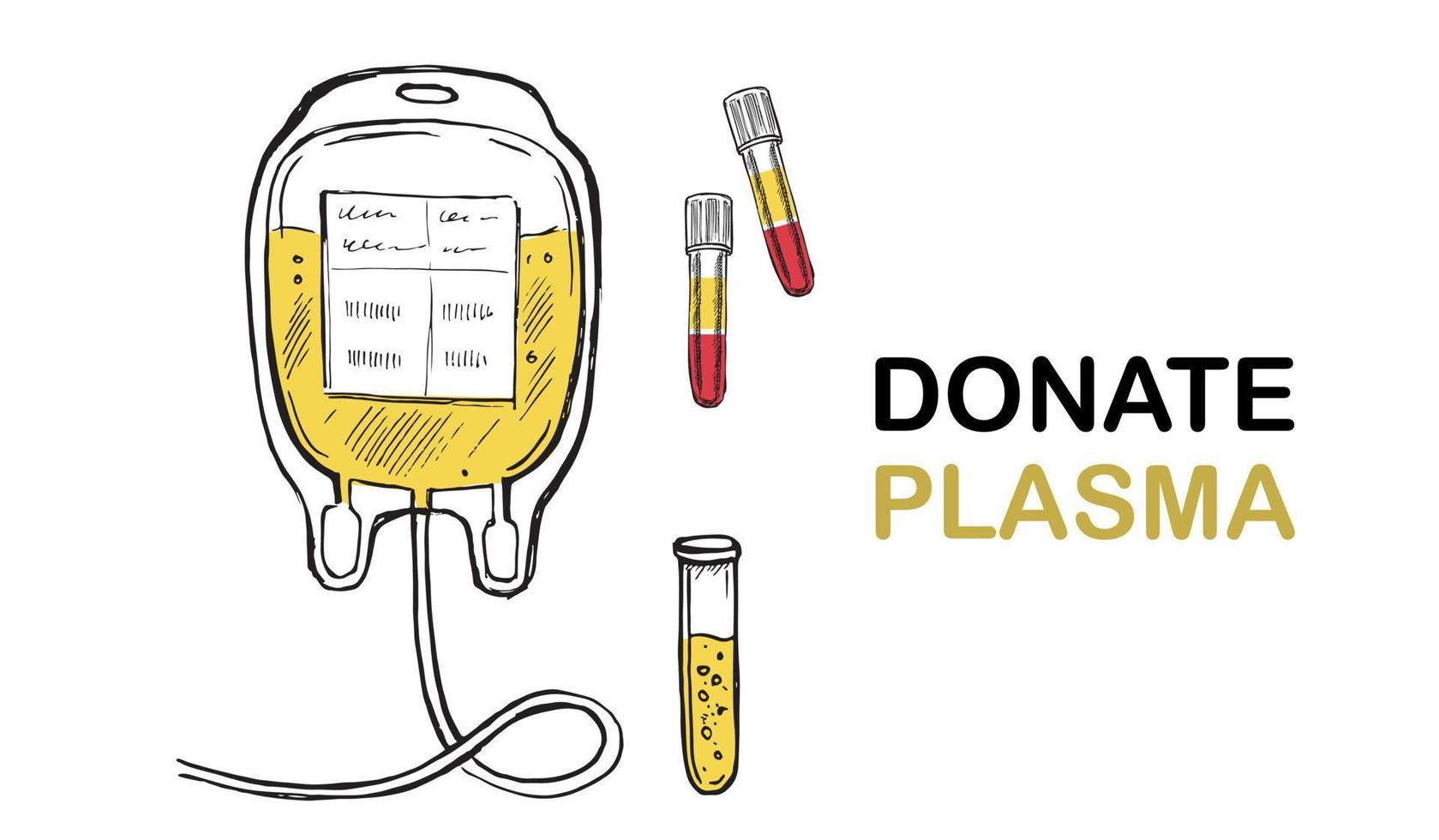 3184.epsDonate plasma hand drawn illustrations vector