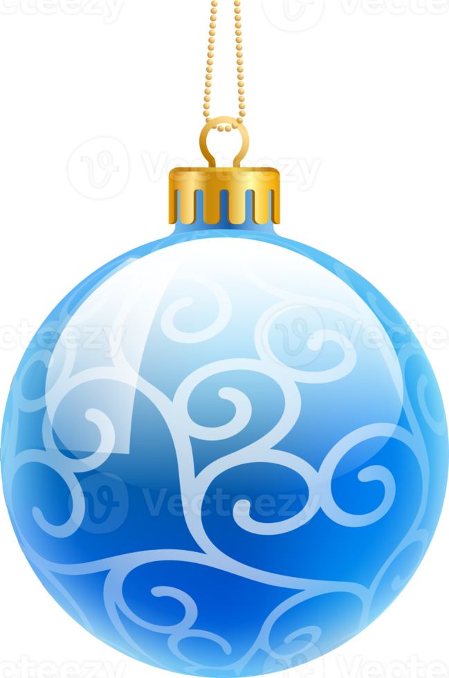 blauw Kerstmis ballen ornament png