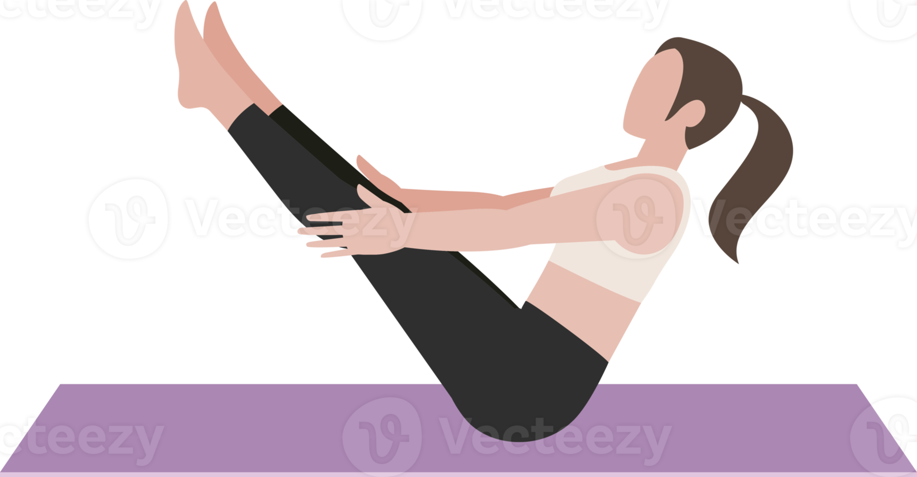 Yoga postures exercises png