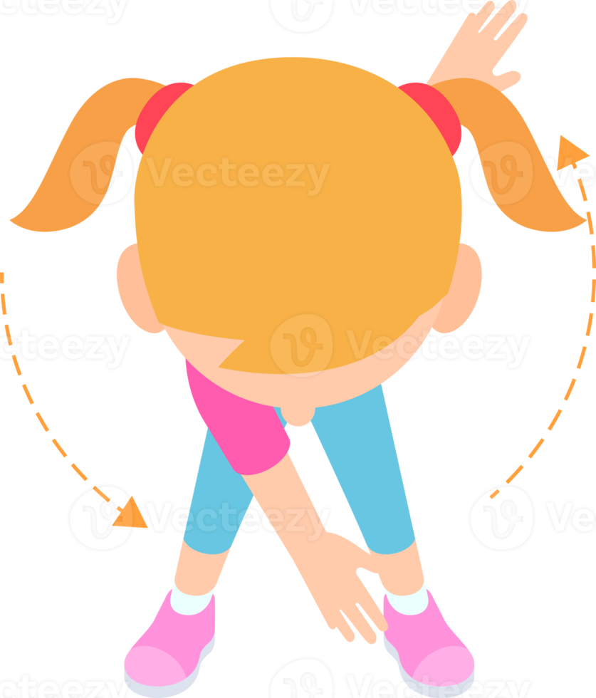 Children fitness exercise png
