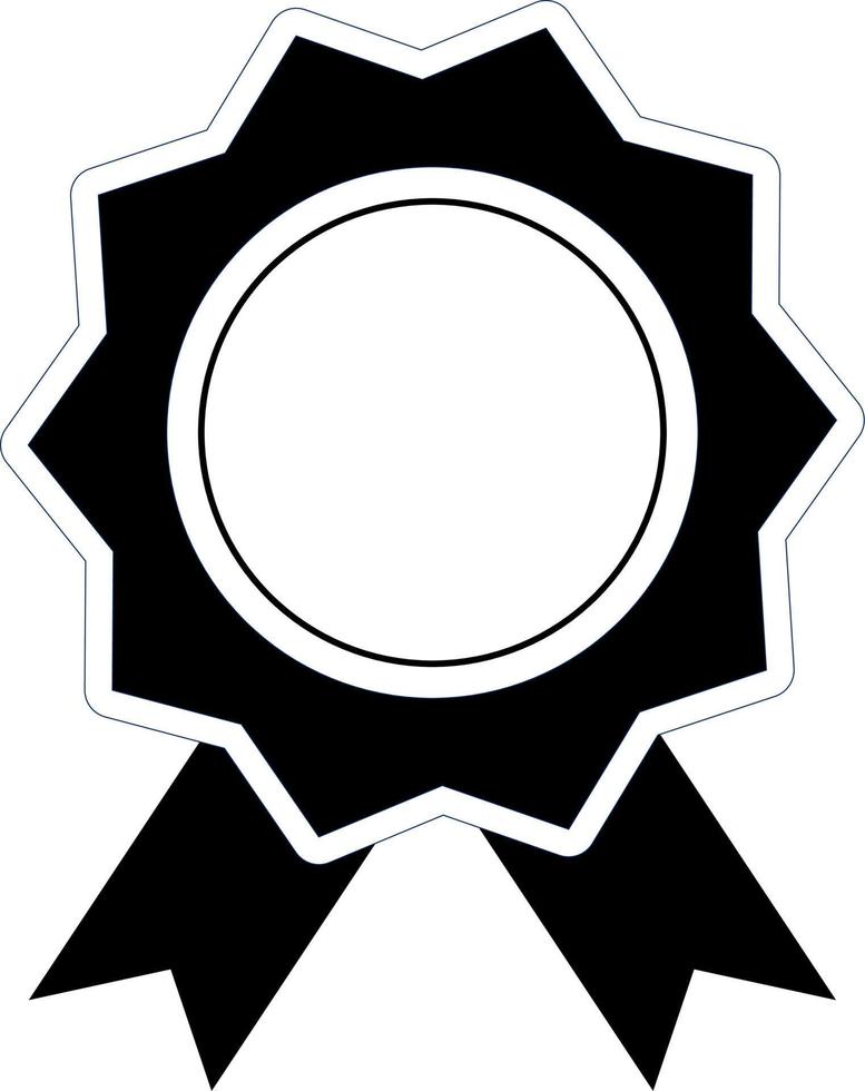 premio icono símbolo negro blanco ganador elemento vector